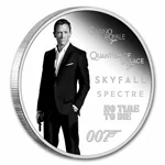 מטבע ג'יימס בונד 007 דניאל קרייג, 1 דולר טובאלו אוסטרליה, שנת 2024 2