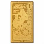 שטר הזהב 1 Goldback ויומינג ארה"ב 2