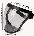 מגן פנים מלא ושקוף