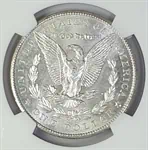 מטבע כסף מורגן דולר ארה"ב דירוג MS62 שנת 1902 O 2