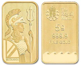 מטיל זהב החיילת האייקונית, 5 גרם בריטניה