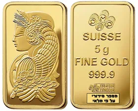 מטיל זהב ליידי פורטונה, 5 גרם שוויץ