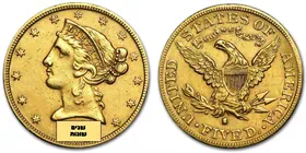 מטבע זהב ליברטי נשר 5 דולר ארה"ב