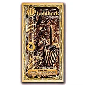 שטר הזהב 1 Goldback וושינגטון D.C ארה"ב