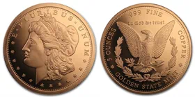 מדליית נחושת Morgan Dollar ארה"ב