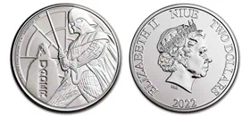 מטבע כסף דארת' ויידר 2 דולר ניו זילנד שנת 2022