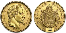 מטבע זהב נפוליאון השלישי 20 פרנקים צרפת
