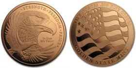 מדליית נחושת Eagle Strength Freedom Pride ארה"ב