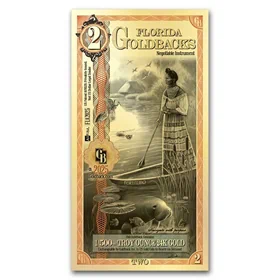 שטר הזהב 2 Goldback פלורידה ארה"ב