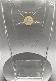 שרשרת דגם צמה באורך 42 ס"מ כסף 925