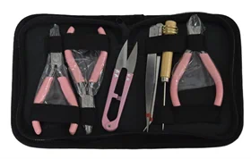 ערכת כלי עבודה בצבע ורוד לתכשיטן