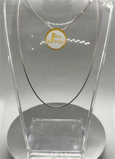 שרשרת דגם חוליות נחש באורך 45 ס"מ כסף 925