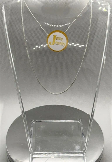 שרשרת דגם צמה באורך 42 ס"מ כסף 925