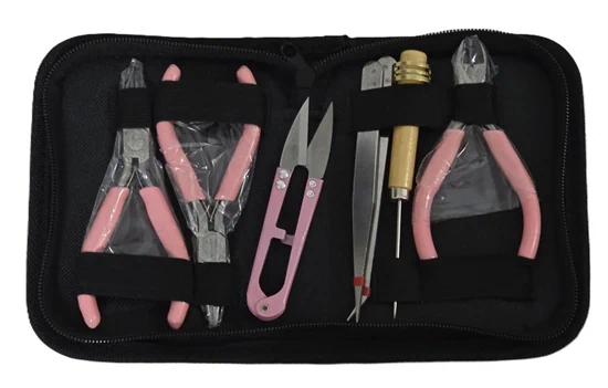 ערכת כלי עבודה בצבע ורוד לתכשיטן